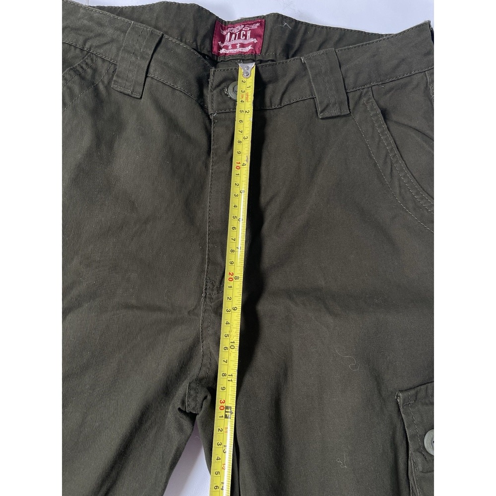 MATCHSTICK Match Men's Cargo Pants Dark Olive Army Green 30x31 8 Pockets - Picture 4 of 15